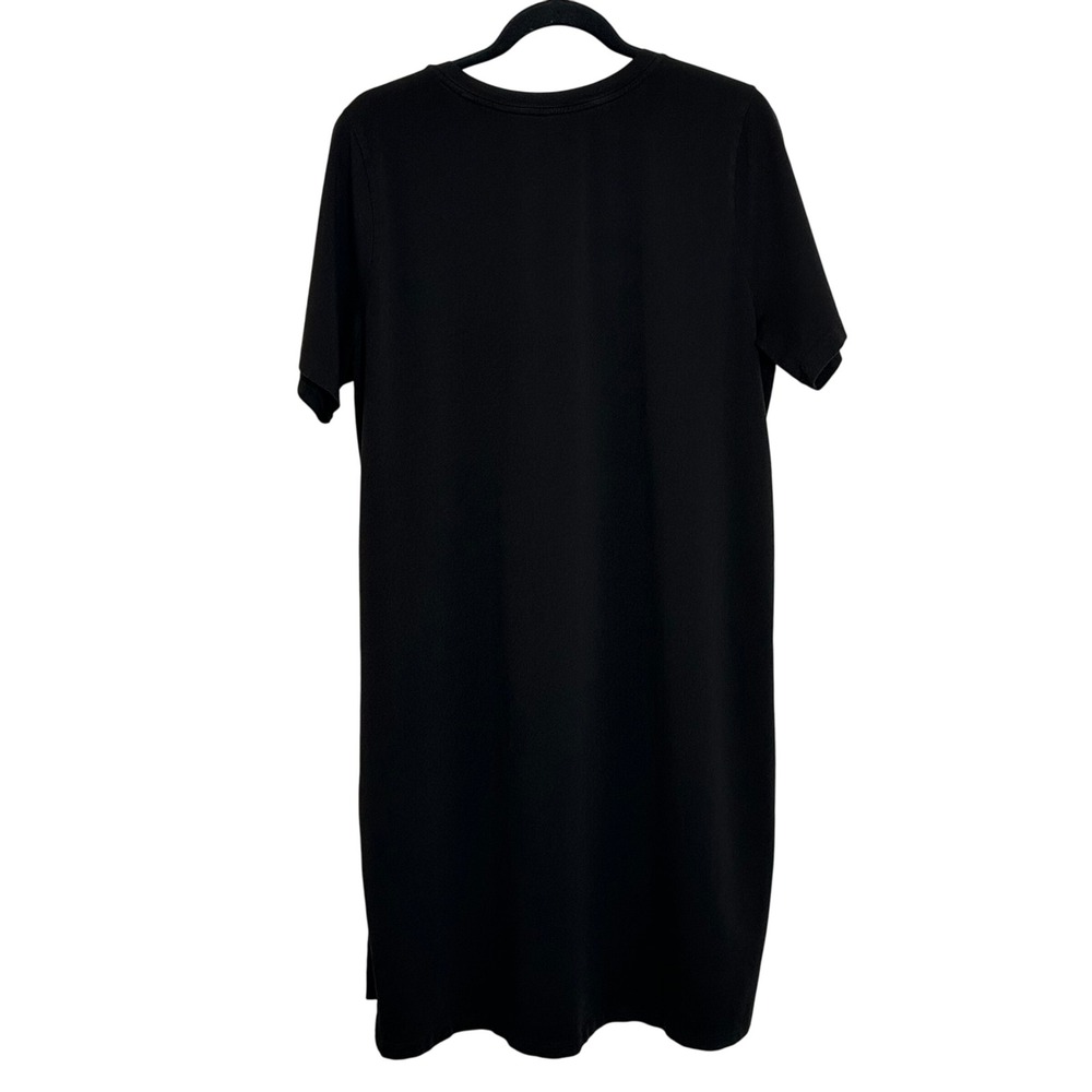Universal Standard Tesino Washed Jersey Dress Size S Black Minimalist‎ Casual - Picture 2 of 8